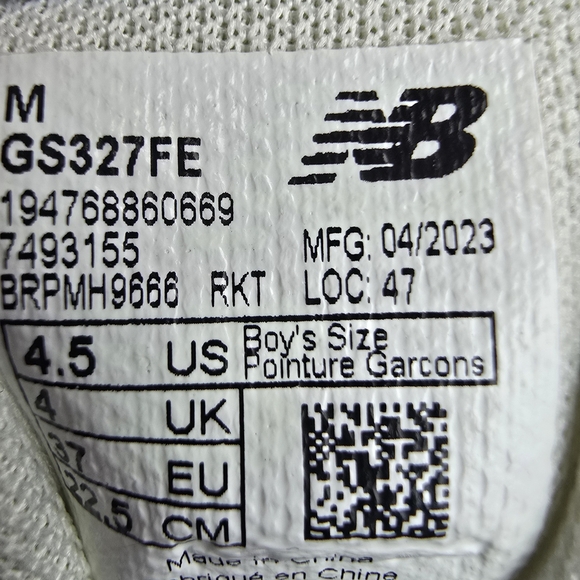 New Balance  Gray and White Sneakers - Picture 4 of 4